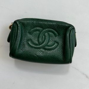 Mini green Chanel bag